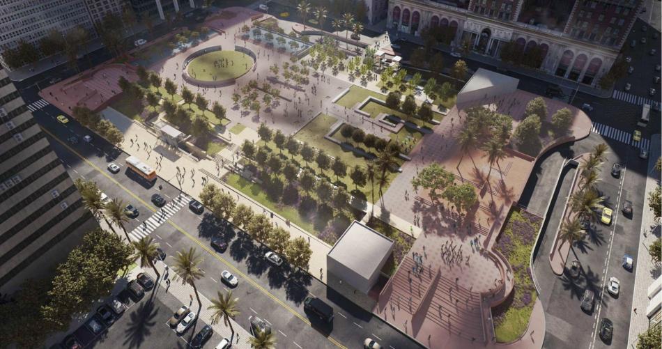 First phase of Pershing Square revamp is now permitready Urbanize LA